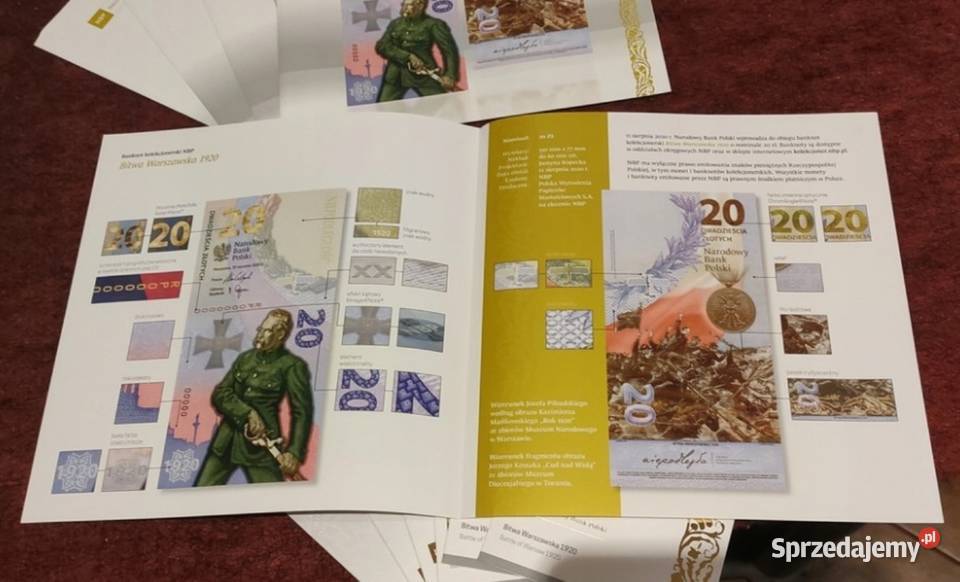 Folder Banknot 20 Bitwa Warszawska Piłsudski 19