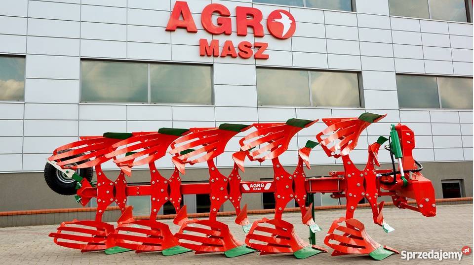 Pług pługi AgroMasz obrotowy obracalne zrywalny Agromasz Rogóźno