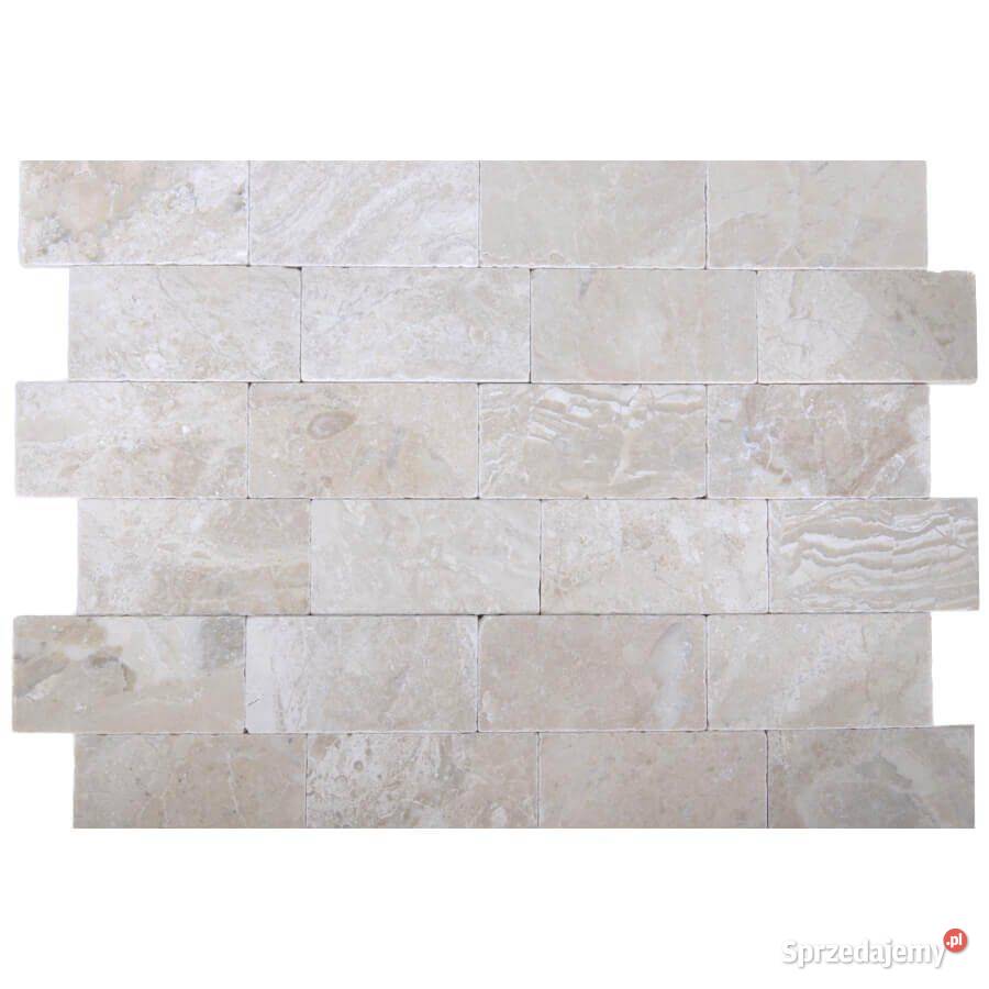 Cegiełki Marmurowe Queen Beige Bębnowane 15x75x1 Gdynia