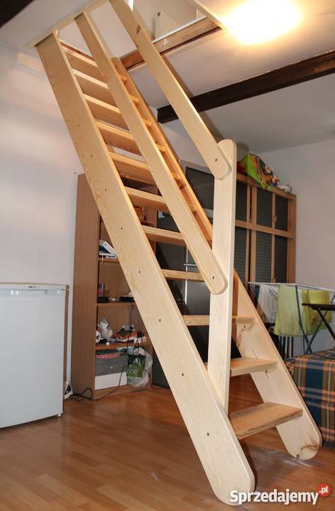 SCHODY SONOWE REGULOWANE MŁYNARSKIE DREWNIANE Łuków