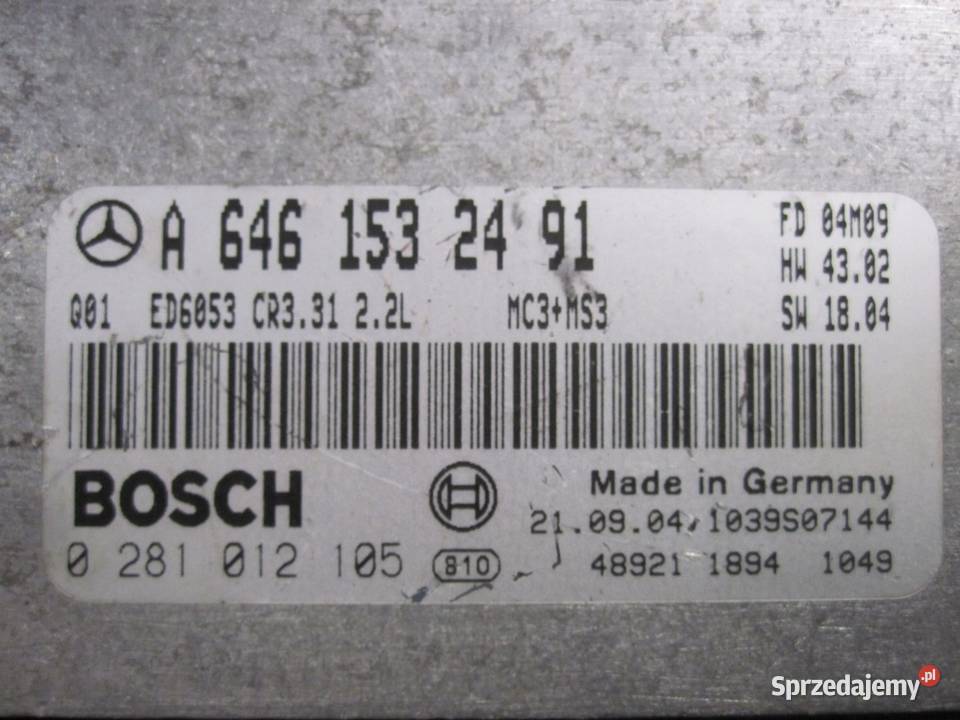 MERCEDES VITO W639 22CDI komputer sterownik osobowe Kielce sprzedam