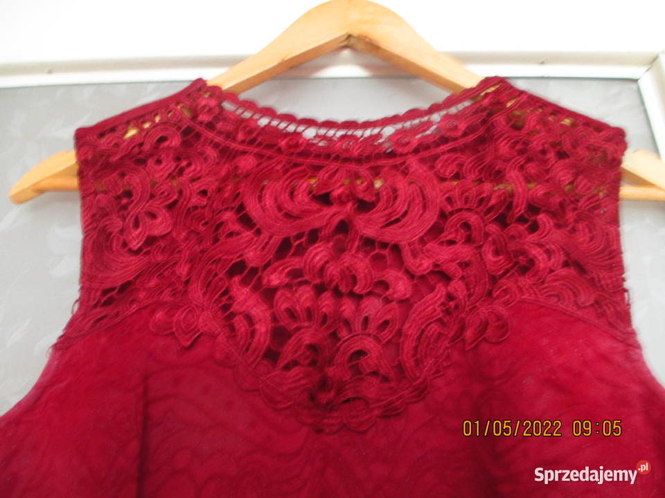 sukienka czerwony burgund Orsay 40 metka Warszawa