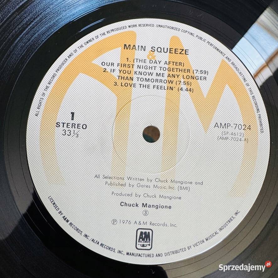 Chuck Mangione Main Squeeze EXEX Japan Obi LP Warszawa