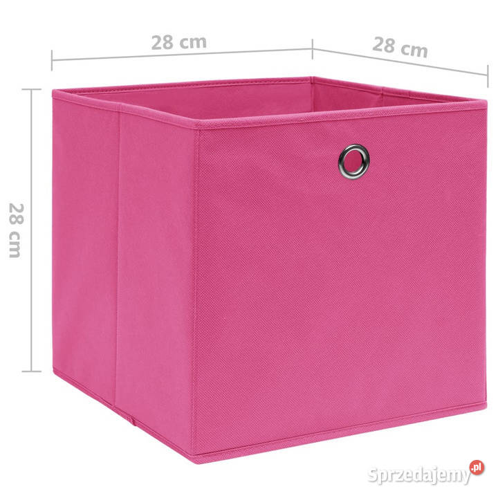 Pudełka z włókniny 4 28x28x28 różowe WM325203 sprzedam