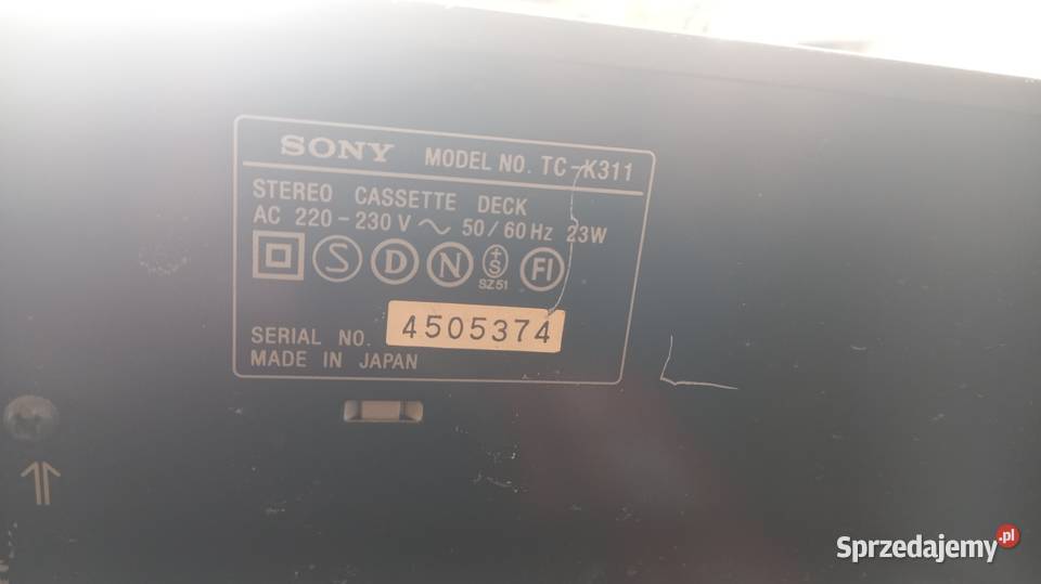 Magnetofon SONT TK C311 Kórnik