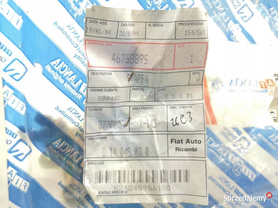WSPORNIK KOLEKTORA WYDECHOWEGO FIAT PUNTO 19 JTD