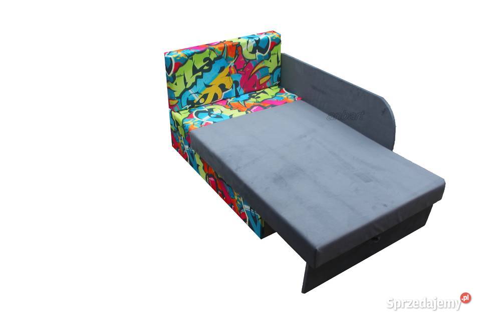 Kolorowa sofa dziecięca rozkładana PRODUCENT Łóżka Kępno sprzedam