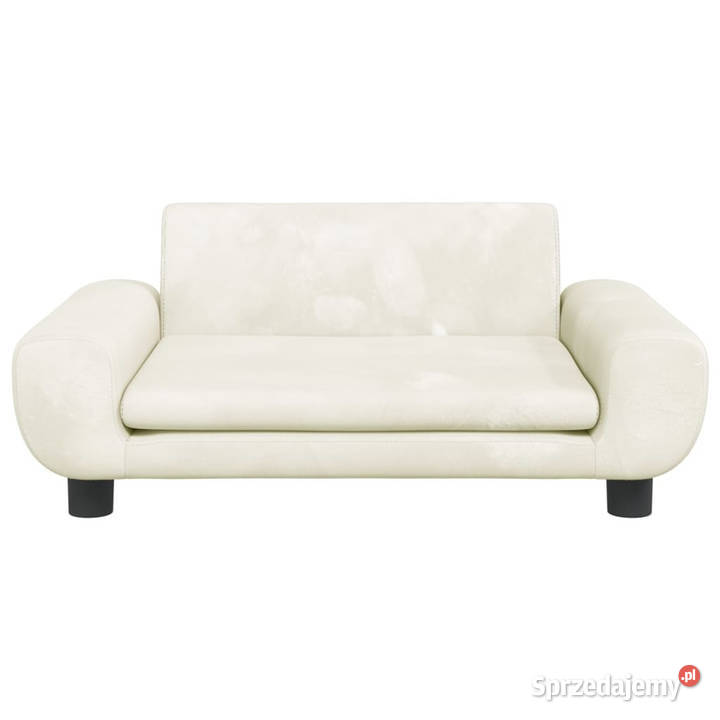 Sofa dzieci kremowa 70x45x33 aksamit WM3196392 mazowieckie Warszawa