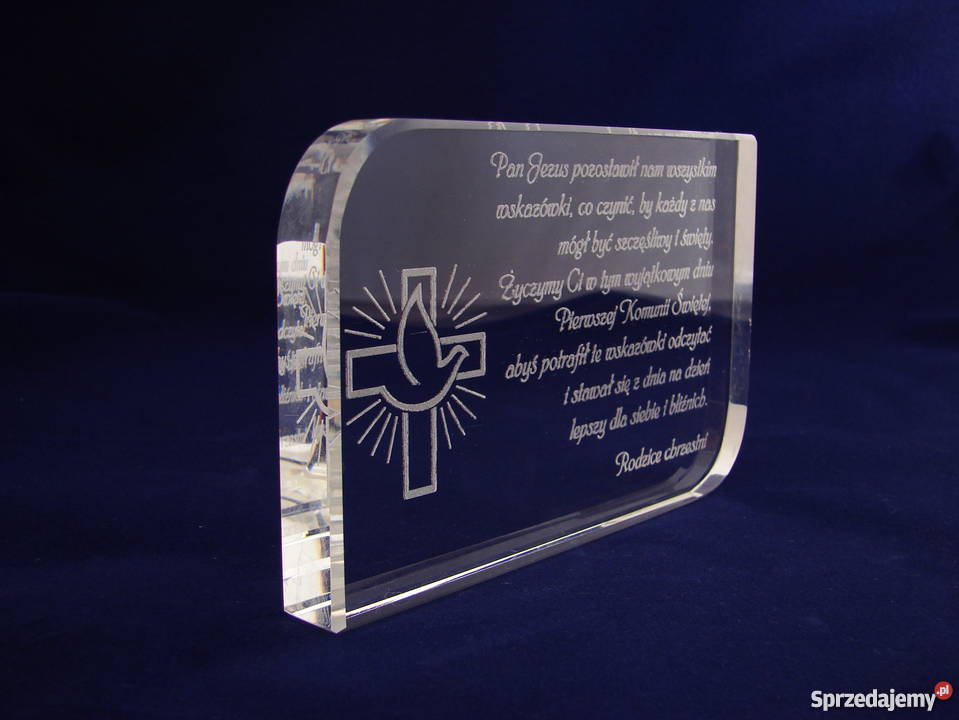 Statuetka kryształowa 10x15 GRAWER LASEROWY pomorskie Malbork sprzedam