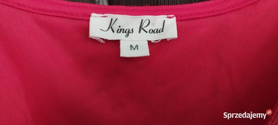 Sukienka czerwona efektowna długa letnia z USA Rozmiar 38(M) Wrocław