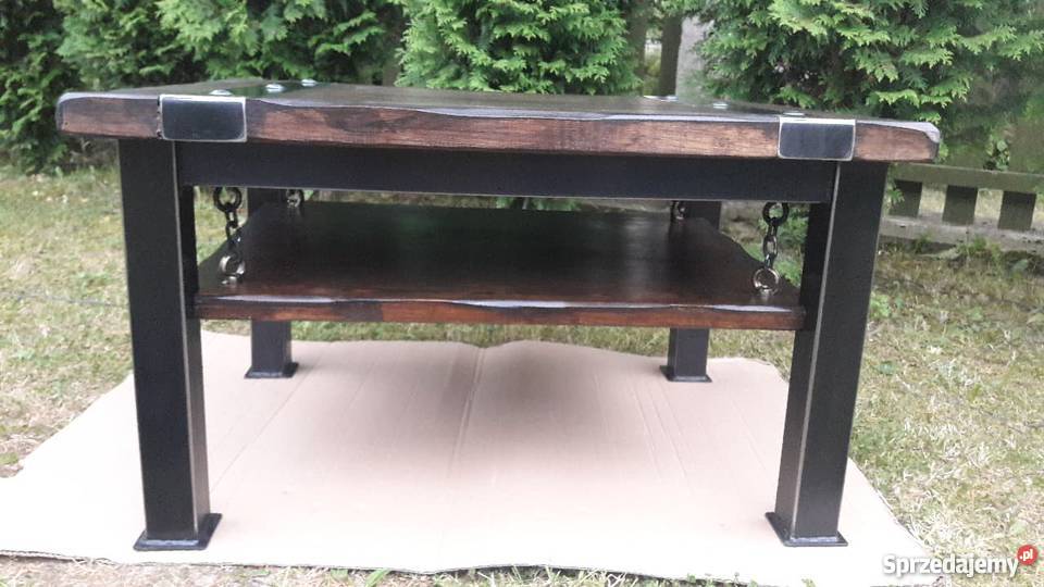 Industrialny Stolik kawowyŁawa Loft Stoły, krzesła, biurka