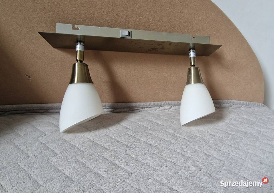 Kinkiet lampa Globo podwójny złoty 230V 40W Kraków