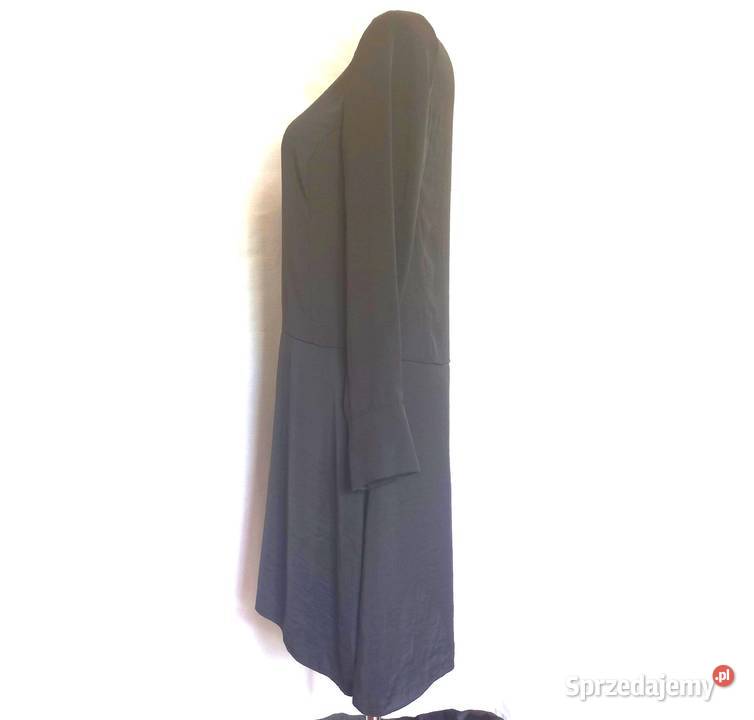 Sukienka czarna Długi Rękaw r 3638 Elegancka czarny Spódnice i sukienki Białystok