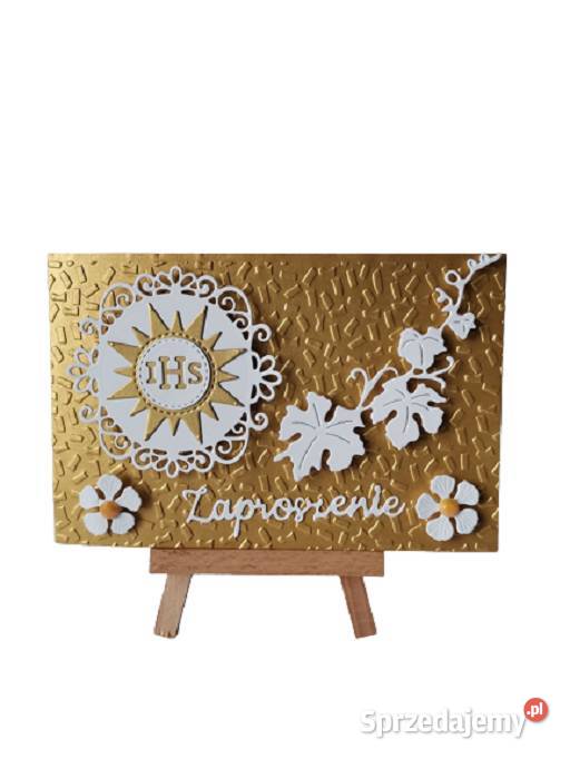 ZAPROSZENIA KOMUNIA UNIWERSALNE HOSTIA SŁONECZKO wielkopolskie Poznań sprzedam