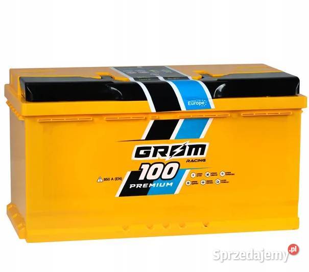 Akumulator GROM RACING 100Ah 850A EN PRAWY PLUS wielkopolskie