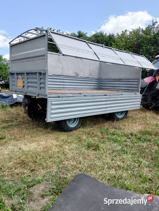 Przyczepa rolnicza D45 4tony wywrotka na 2 sprzedam