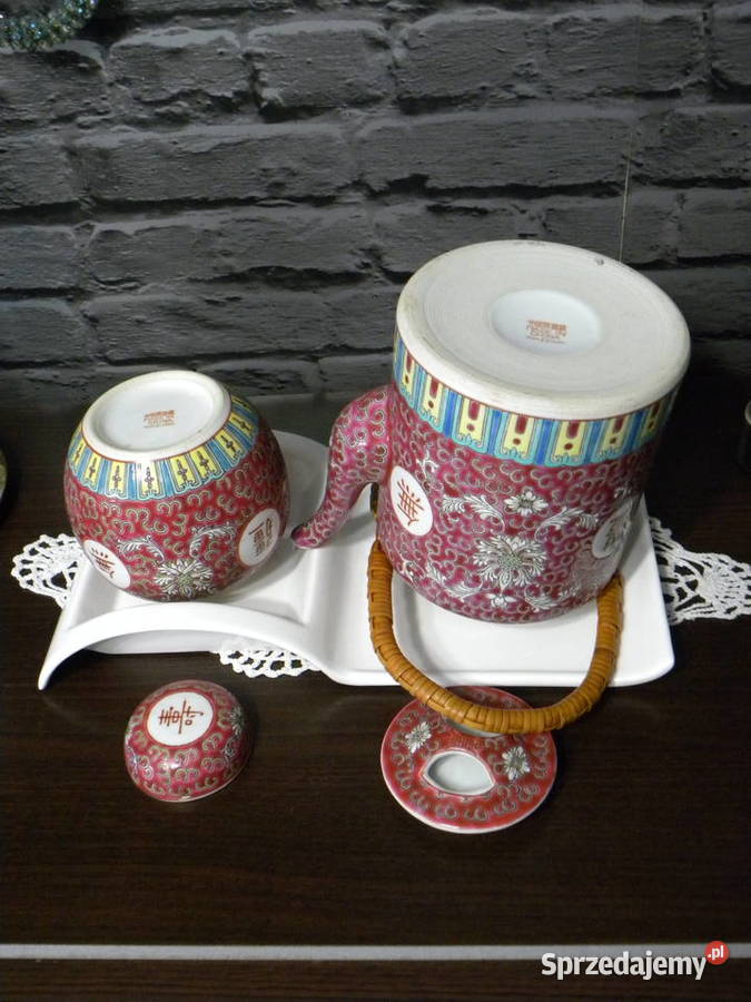 chiński zestaw do herbaty Mun Shou porcelana dolnośląskie Legnica