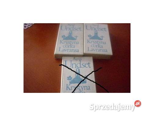 Krystyna córka Lavransa Undset tom 2 i 3 js literatura piękna - proza zagraniczna