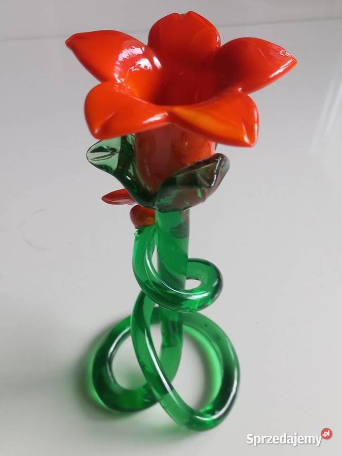 Świecznik Tulipan Murano style kujawsko-pomorskie Toruń