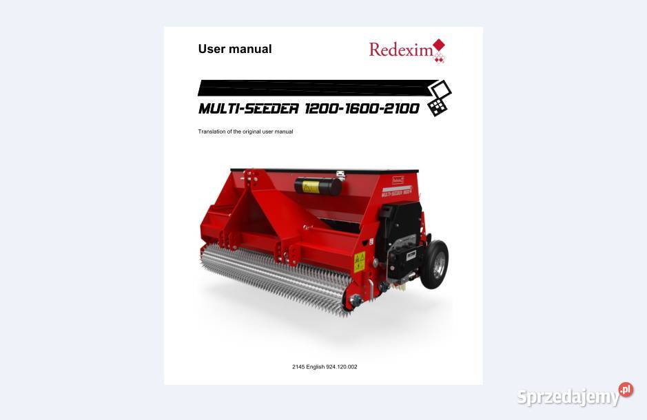 REDEXIM 1200 1600 2100 Instrukcja obsługi Kielce