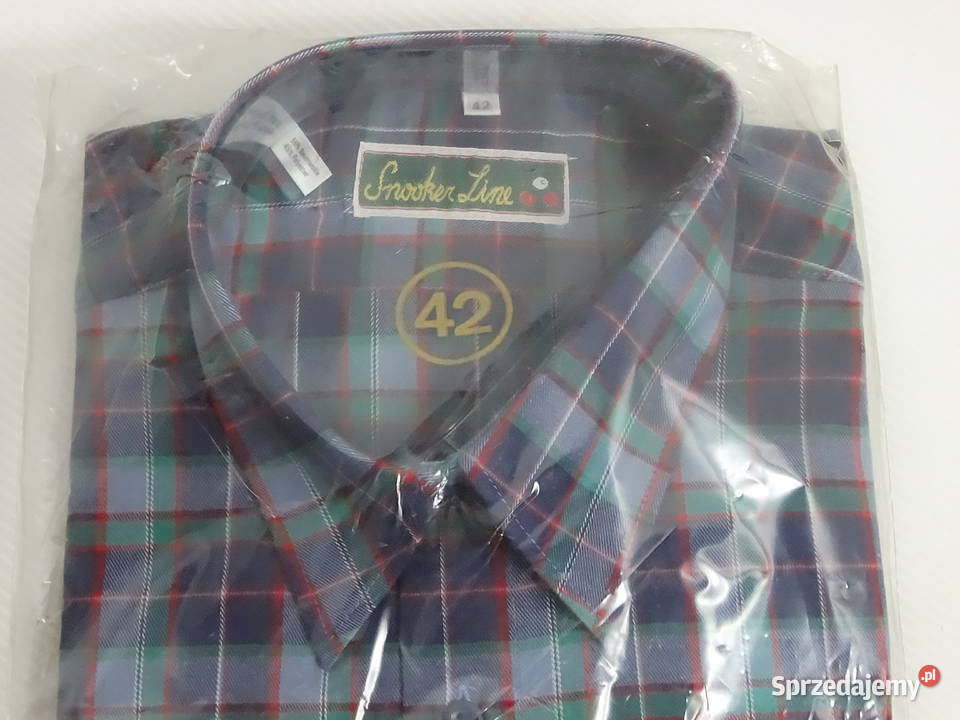 Nowa koszula męska w kratę Snooker Line 42 XL Rozmiar XL Biłgoraj