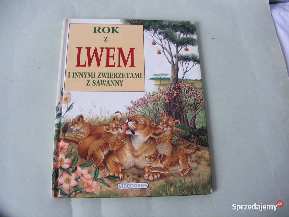 Atlas zwierząt z lwem Mój barwny atlas zwierząt Oborniki Śląskie