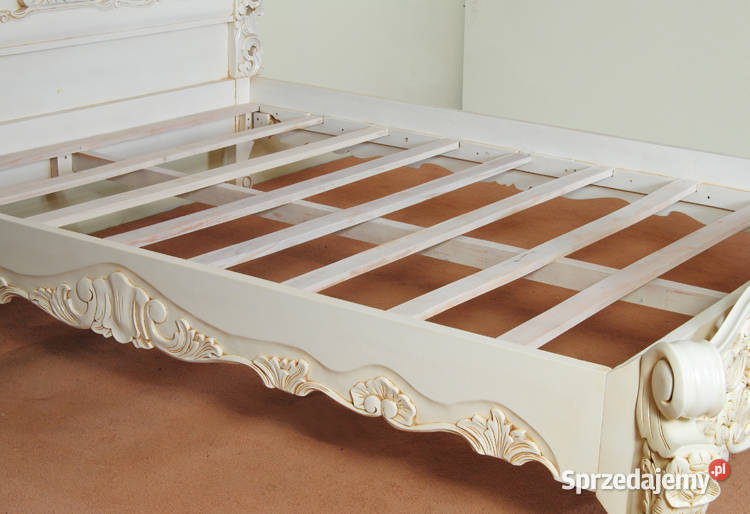 Nowe stylowe łóżko białe 160x200 barok rokoko Września