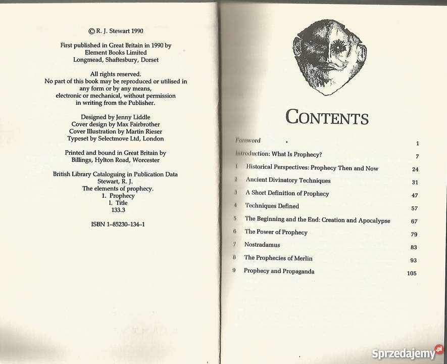 The Elements of PROPHECY R J Stewart 1990 Pacanów