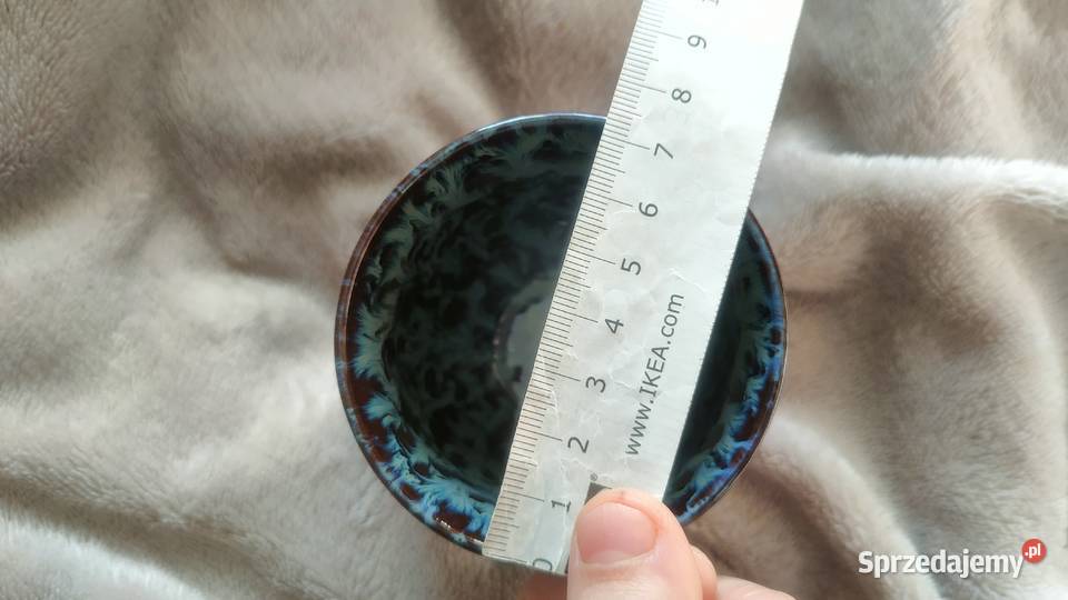 Kubek ceramiczny kubeczek czarka ceramiczna odcienie błękitu Tarnowskie Góry