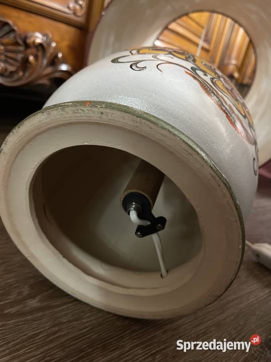 Majolika piękna lampa z ceramiki recznie sprzedam