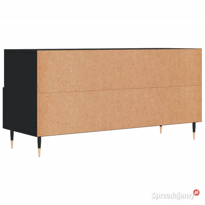 Szafka pod TV czarna 102x36x50 materiał RTV Warszawa