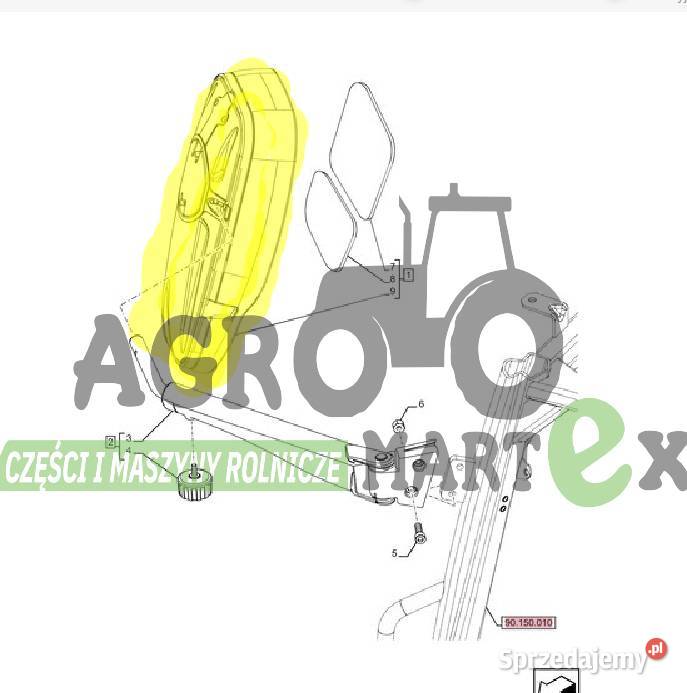 47543444 LUSTERKO LH CNH Wichrów
