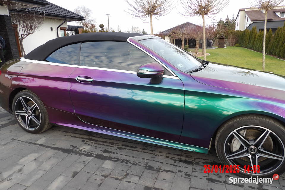 Mercedes C300 CABRIO Stan idealny Brązowe skóry Zambrów sprzedam