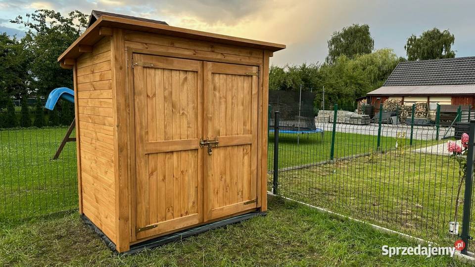 Domek narzędziowy drewniany 2 x 15m z podwójnymi Kalety