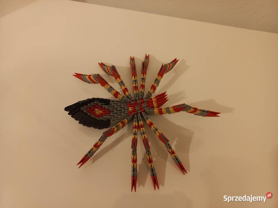 Tarantula pająk origami rękodzieło handmade Puławy