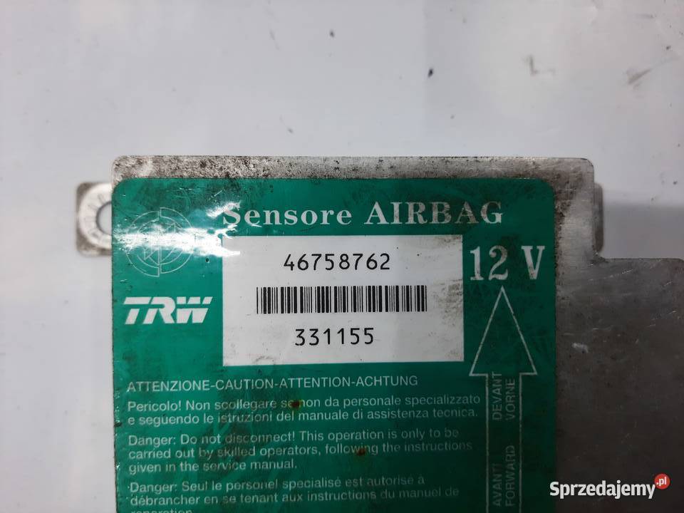 Sensor moduł sterownik poduszek Air Bag Fiat osobowe Ksawerów