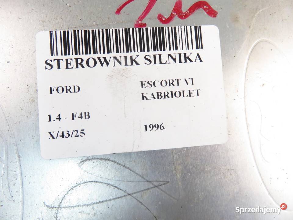 STEROWNIK FORD ESCORT VI KABRIOLET 14 8V 75 F4B