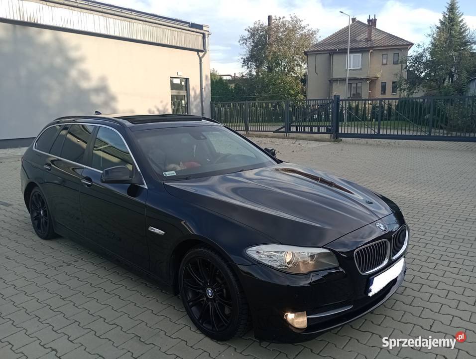 BMW 5 F11 30 Diesel Kombi Czarna Zadbana Manual diesel Seria 5 śląskie Wilamowice