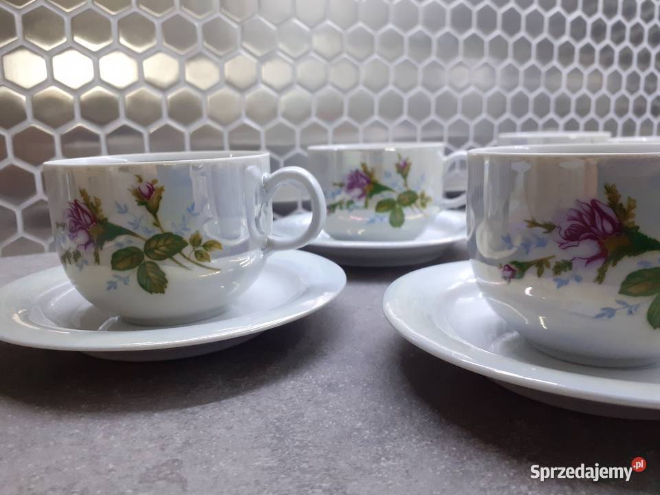 Zestaw porcelany na 12 osób Wałbrzych Porcelana i szkło zachodniopomorskie Szczecin