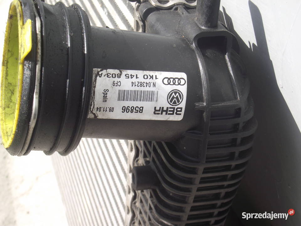 Chłodnica powietrza intercooler 1K0 145 803A osobowe dolnośląskie Wrocław