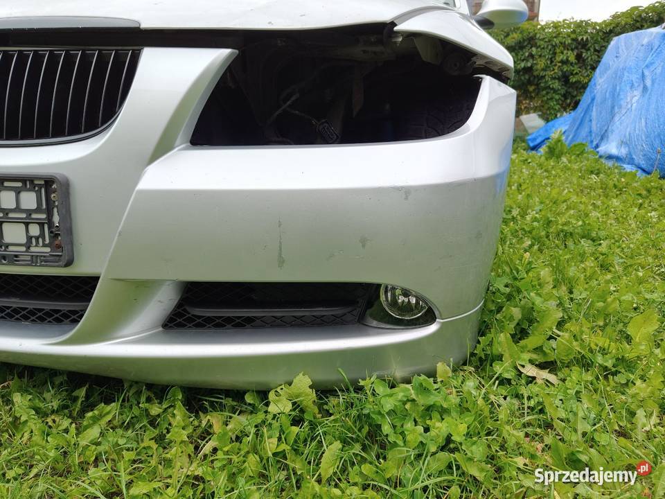 Bmw e90 zderzak przedni srebrny titansilber Zderzaki