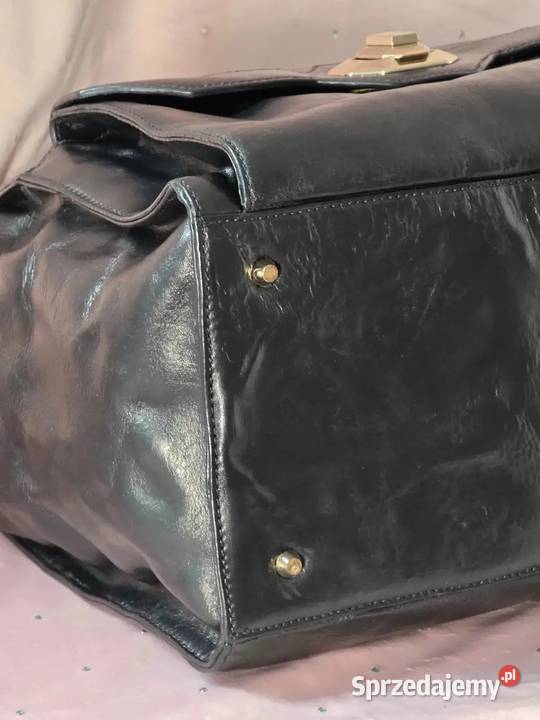 Duża Torba DKNY Vintage Skórzana 100 Oryginał mazowieckie Warszawa