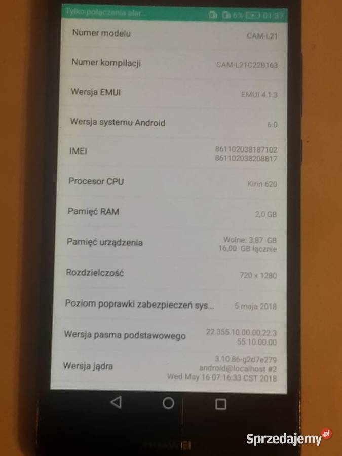 TELEFON HUAWEI Szczecinek
