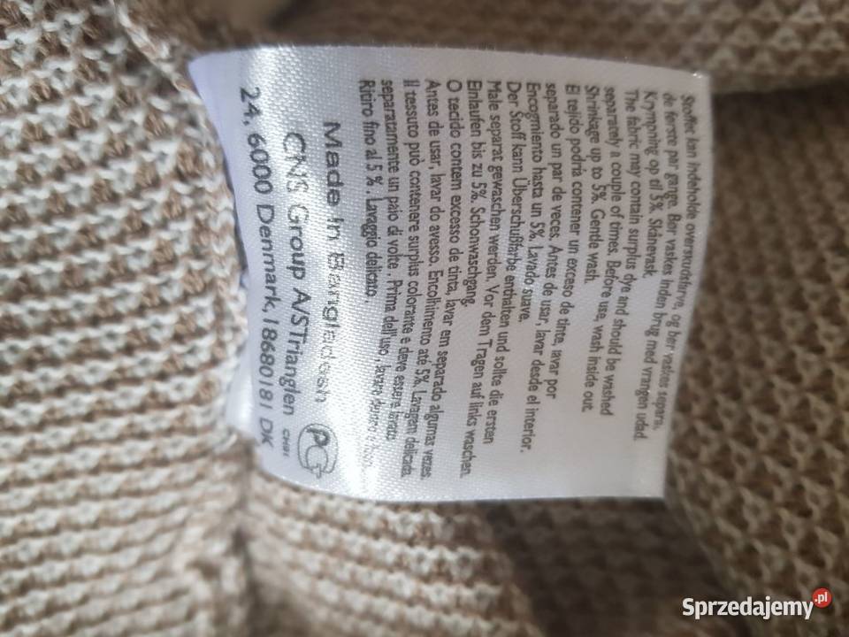 bluzka sweter sweterek lekki beżowy elegancki do