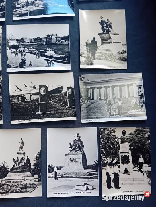 Zestaw 18 czarnobiałch fotografii Krym wielkopolskie Koźminek sprzedam