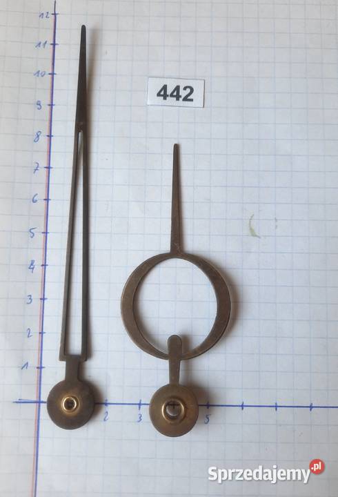 442 Wskazówki starego zegara komplet 22x22mm Tczew