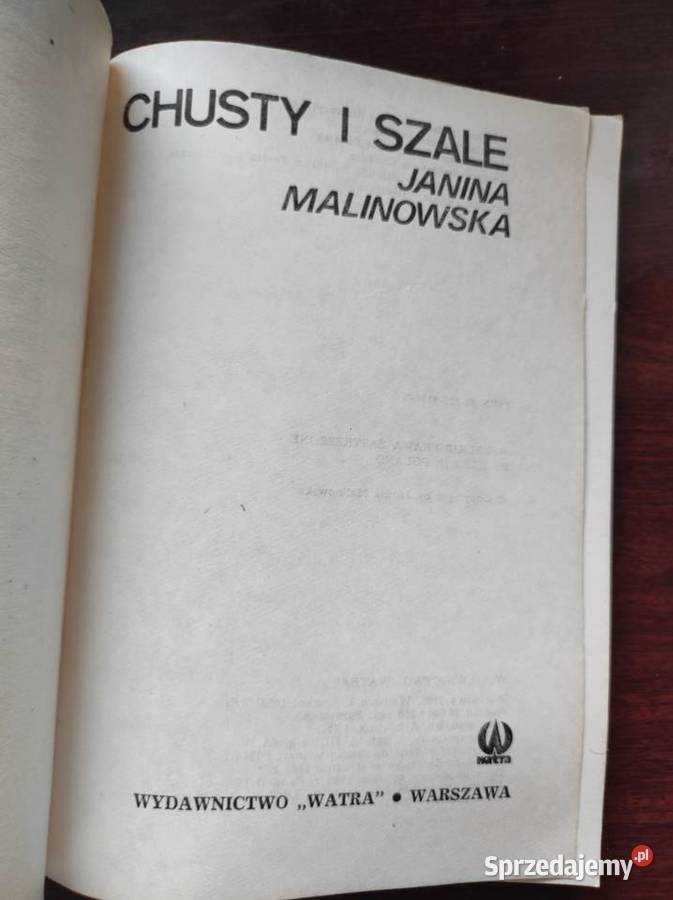 Chusty i szale Janina Malinowska robótki wzory Kielce