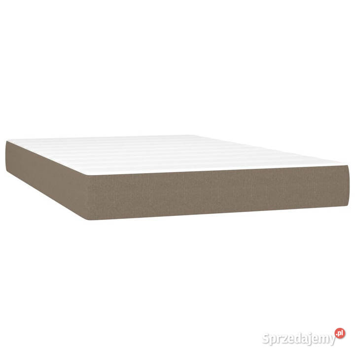 Łóżko kontynentalne z materacem taupe 120x190