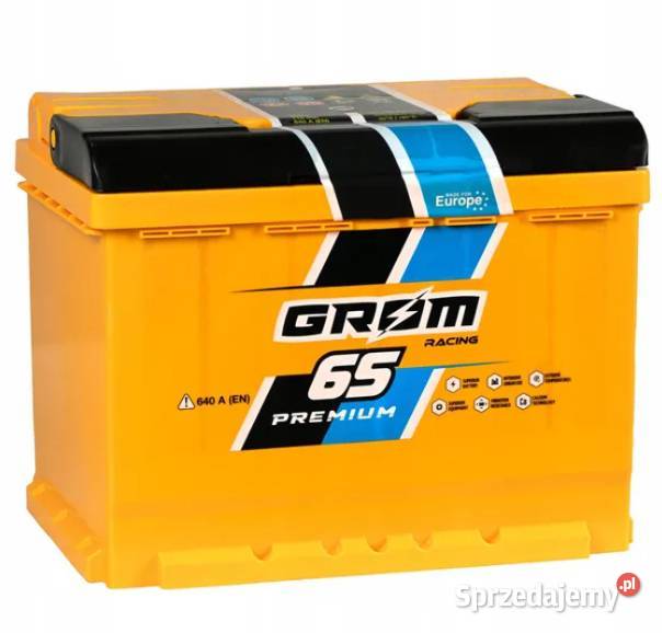 Akumulator GROM RACING 65Ah 640A EN PRAWY PLUS Ostrów Wielkopolski
