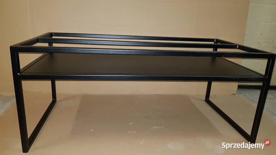Ława stalowa stolik kawowy z półką blaszaną 50cm łódzkie Pabianice